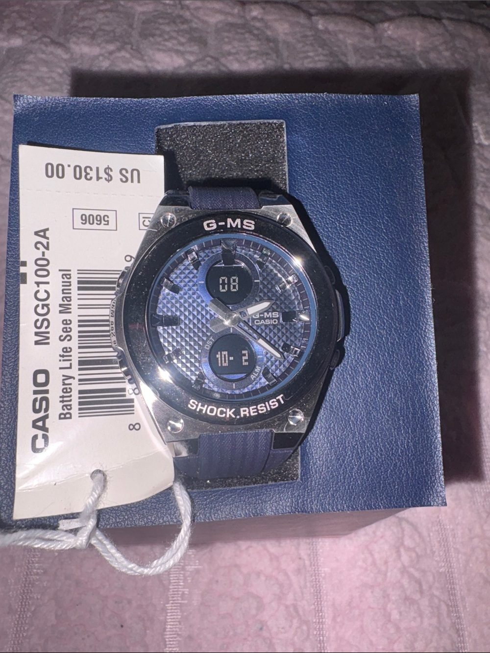 Casio G-MS Navy Blue Shock-Resist Watch